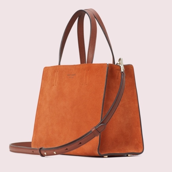 βοΈSALEβοΈAuthentic Kate Spade Suede/Leather Satchel - Picture 4 of 8